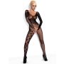 Siateczkowe bodystocking duży dekolt F210 S/M/L - 2