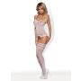 Bodystocking jak top pończochy erotyczne F214 S/M/L - 2