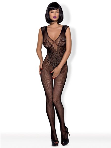 Bodystocking skrzydła otwarte krocze N112 S/M/L