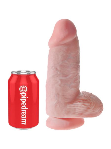 Cielisty gruby żylasty penis realistyczne dildo 23 cm - 5