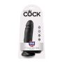 Dildo-COCK 7 INCH W/ BALLS BLACK - 5