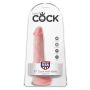 Dildo-KING COCK 6"" COCK WITH BALLS FLESH - 4