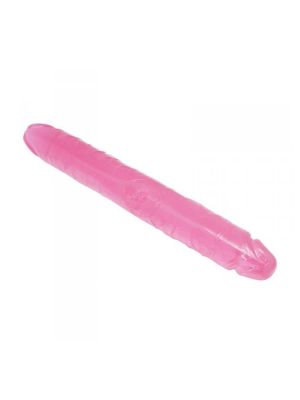 Podwójne dildo do podwójnej penetracji lub dla par różowe 35 cm - image 2