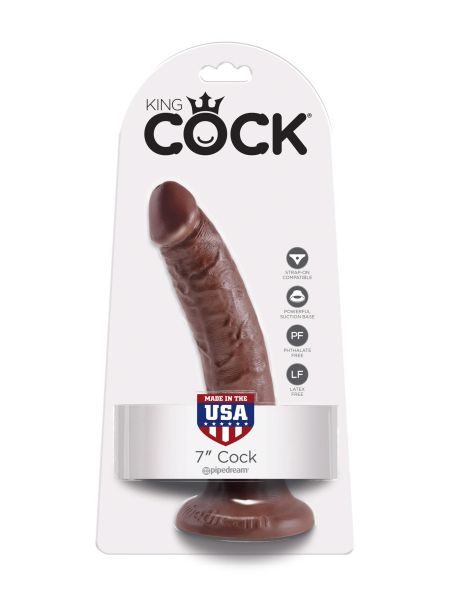 Dildo-COCK 7 INCH BROWN - 3