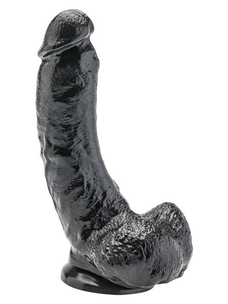 Dildo czarne realistyczny penis przyssawka 20cm