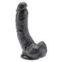 Dildo czarne realistyczny penis przyssawka 20cm - 3