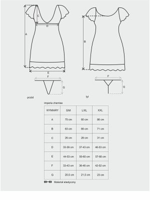 Koszulka czarna stringi sex komplet Imperia S/M - image 2