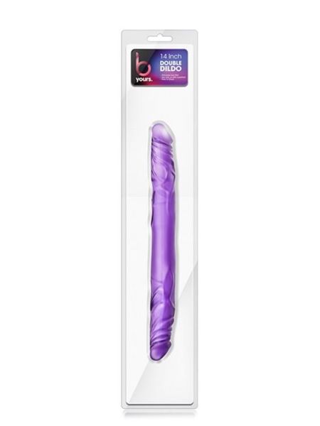 Dildo-B YOURS 14""""DOUBLE DILDO PURPLE