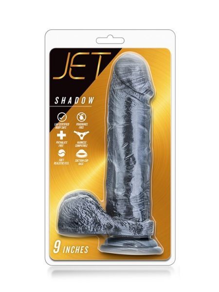 Dildo - sztuczny penis z jądrami przyssawką 17 cm - 2