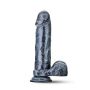 Dildo - sztuczny penis z jądrami przyssawką 17 cm - 2