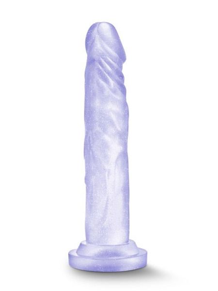 Miękkie przezroczyste dildo mocna przyssawka 17 cm - 2