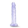 Miękkie przezroczyste dildo mocna przyssawka 17 cm - 3