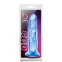 Dildo - sztuczny męski członek żelowy niebieski 17 cm - 2