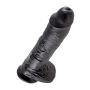 Dildo-COCK 10 INCH W/ BALLS BLACK - 2