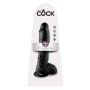 Dildo-COCK 10 INCH W/ BALLS BLACK - 4