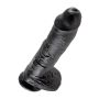 Dildo-COCK 10 INCH W/ BALLS BLACK - 3