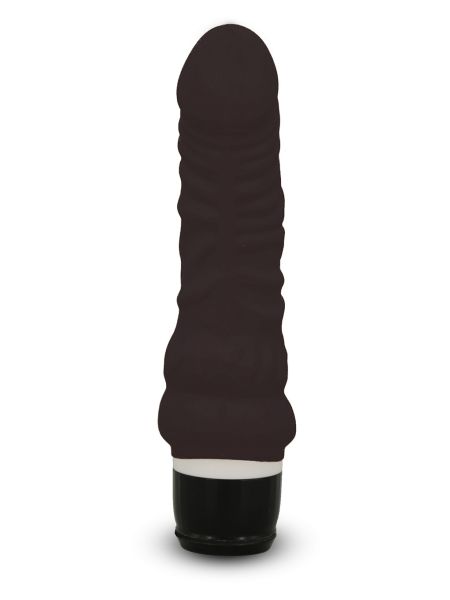 Wibrator gruby realistyczny penis czarny silikon 17 cm