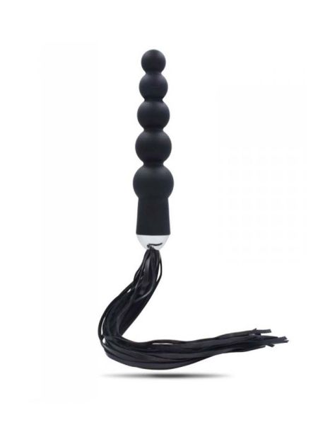 Korek analny plug dildo z pejczem batem 19 cm - 2