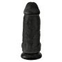 Penis grube czarne żylaste dildo z mocną przyssawką 23 cm - 9