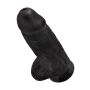 Penis grube czarne żylaste dildo z mocną przyssawką 23 cm - 10