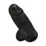 Penis grube czarne żylaste dildo z mocną przyssawką 23 cm - 11