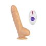 Duży penis na przyssawce rotacja 10 trybów 19cm - 2