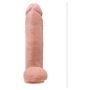 Cielisty realistyczny gruby penis z przyssawka dildo 30,5 cm - 2