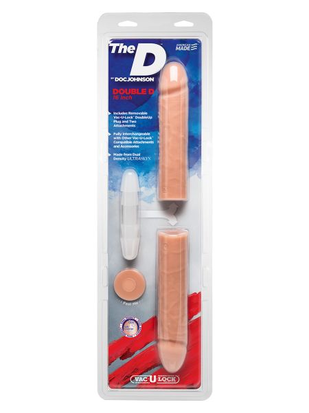 Dildo-THE DOUBLE D VANILLA 16 INCH - 2