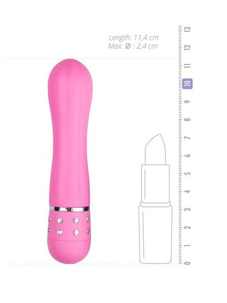 Ozdobny klasyczny wibrator mini sex masażer 11cm - 4