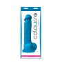 Dildo-COLOURS PLEASURES 8INCH BLUE - 3