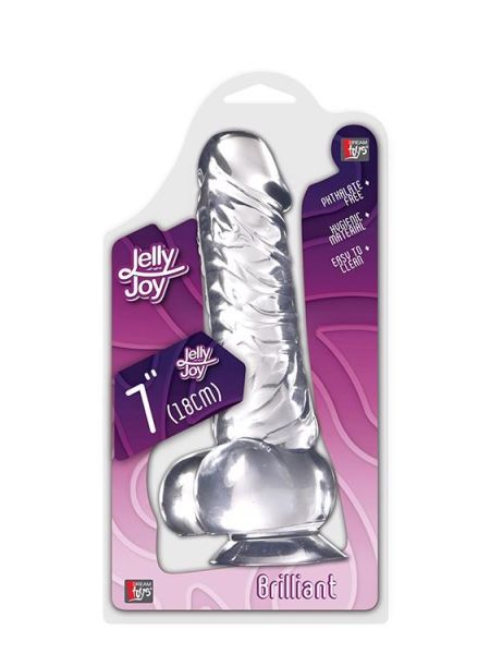 Dildo-JELLY JOY BRILLIANT CLEAR - 2