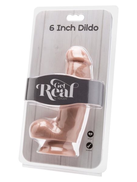 Penis z jądrami naturalny realistyczny członek 15cm - 2