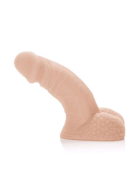 Dildo lekko zgięte realistyczny wygląd z przyssawką 12.75 cm - 4