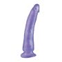 Dildo-BASIX SLIM 7"""" DONG PURPLE - 2