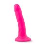 Dildo-NEO 6INCH DUAL DENSITY COCK NEON PINK - 4