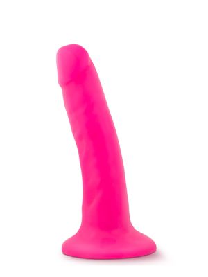 Dildo-NEO 6INCH DUAL DENSITY COCK NEON PINK - image 2