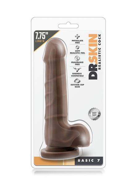 Dildo-DR. SKIN REALISTIC COCK BASIC 7INCH - 3