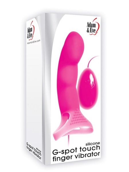 Stymulator-A&E G SPOT TOUCH FINGER VIBRATOR PINK