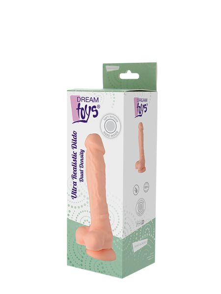 Realistyczne silikonowe żylaste dildo z przyssawka - 3