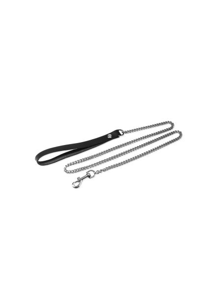 Smycz 120cm łańcuszek naturalna skóra bondage BDSM Whips - 2