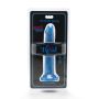 Dildo niebieskie silikonowe z przyssawką 19 cm - 3