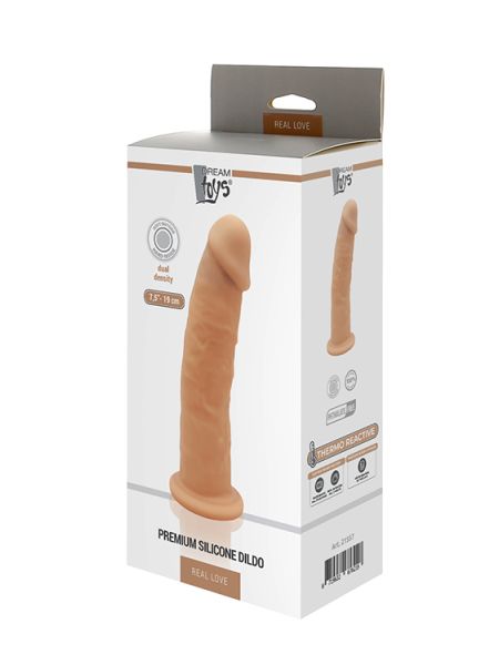 Silikonowe dildo realistyczny wygląd mocna przyssawka - 4