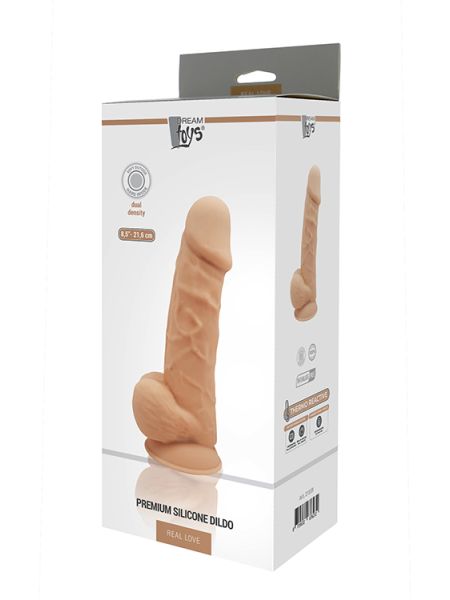 Dildo-DREAM TOYS REAL LOVE DILDO 8,5INCH FLESH - 4