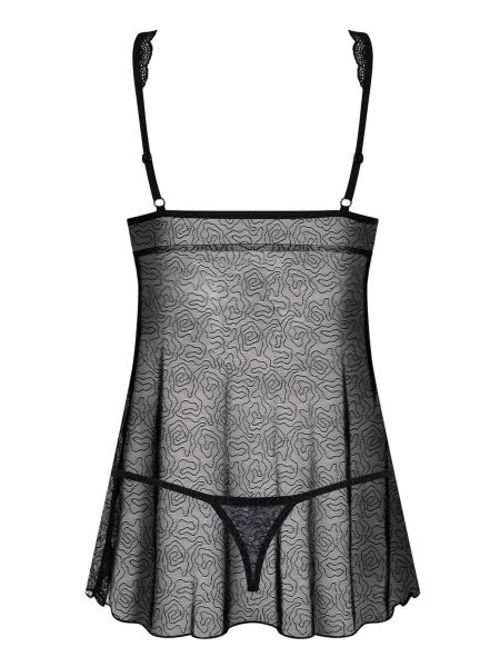 Komplet koszulka babydoll i stringi obsessive L/XL - 4