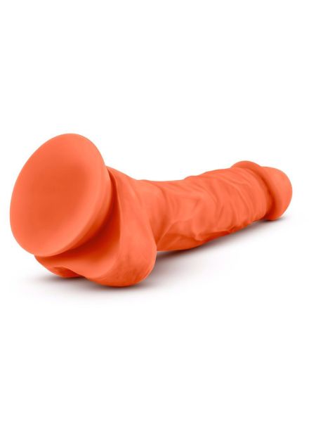 NEO ELITE 7.5INCH COCK WITH BALLS ORANGE - 6