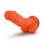 NEO ELITE 7.5INCH COCK WITH BALLS ORANGE - 8