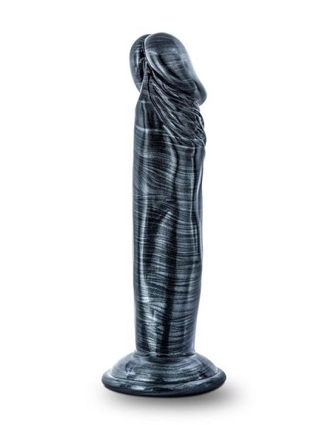 JET EBONY 6INCH DILDO EBONY METALLIC - 6