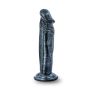 JET EBONY 6INCH DILDO EBONY METALLIC - 3