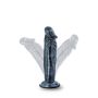 JET EBONY 6INCH DILDO EBONY METALLIC - 6