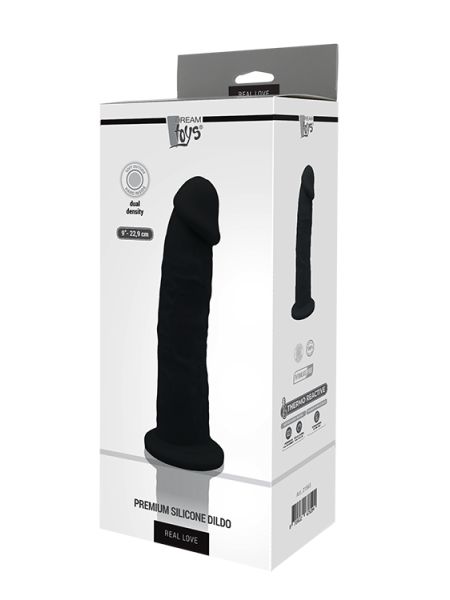 DREAM TOYS REAL LOVE DILDO 9INCH BLACK - 3